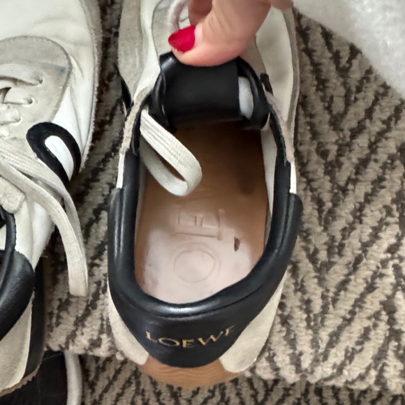 Loewe Women's Black, White, and Tan Sneakers - Picture 7 of 10